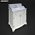 Lucca High Backsplash Single Sink 3D model small image 2