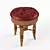 Classic Wooden Stool 3D model small image 1