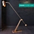 Luxe Brass & Copper Floor Lamp 3D model small image 1