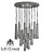 Wooden Glowworm Round Chandelier 3D model small image 3