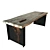 Natural Walnut Slab Table 3D model small image 2