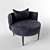 Title: Velvet Capitone Chair: Classic Elegance 3D model small image 1