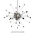 Jacques Sputnik Chandelier: Striking Modern Design 3D model small image 1