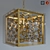 Elegant Gilded Butterfly Chandelier 3D model small image 1