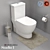 Elegant Studio 1 Toilet Suite 3D model small image 1