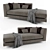 Modern Picasso Couch 3D model small image 1
