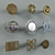 Classic Bronze Handle Buttons on McMurtry set 3D model small image 1