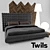 Chic Chocolat Bed Set 3D model small image 1