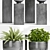 Modern Planter Set, Stylish Decor 3D model small image 2