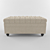 Cozy Cushy Ottoman 3D model small image 3