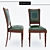 Elegant Conference Set: Table & Chairs 3D model small image 2