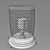 Elegant Eichholtz Hurricane Candlestick 3D model small image 3