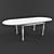 VERONA MOD Oval Extendable Dining Table 3D model small image 2