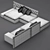 Frigerio Salotti: Luxury Dominio Capitonne Sofa 3D model small image 3