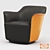 Poltrona Frau "Aida" Accent Chair 3D model small image 1