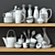 Elegant Dishware Set for Stylish Dining 3D model small image 3