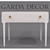 Garda Decor White Console 3D model small image 1