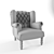 Loft Art Marseille Wing Chair - Classic Elegance 3D model small image 2