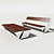 Modern Minimalistic Bench 3D model small image 1