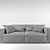 Loft Inspired Sofa 3D model small image 2