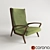 Title: Vintage Wood Chair | Poly Z 3D model small image 1