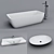 ArtCeram Bath & Washbasin Combo 3D model small image 1