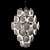 Luxury Caviar Pendant Light 3D model small image 1