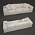 Blanche Melia - Stylish and Comfortable Sofa 3D model small image 1