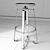 Vintage Deyton Barstool: Classic Charm for Bars & Homes 3D model small image 3