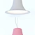 Sleek Polycarbonate Pendant Light 3D model small image 2