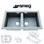 Elegant Smeg Sink: Perfect for Your Kitchen 3D model small image 1