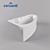 Elegant Sicilia Bathtub 3D model small image 3
