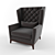 Italian Classic: Aurora Lounge Armchair 3D model small image 2