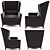 Italian Classic: Aurora Lounge Armchair 3D model small image 3