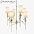 Tate 1304-AGB: Graceful American Style Lighting 3D model small image 1