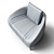 Luxurious Leolux Loveseat: Vol de Reve 3D model small image 3