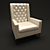 Title: Classic Elegance Victoria Armchair 3D model small image 2