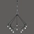 Elegant Crystal Chandelier 3D model small image 1