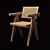 Vintage Pierre Jeanneret Armchair 3D model small image 1