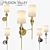 Elegant Tate Wall Sconce 3D model small image 1