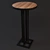 Studded Metal Table: Low & High Bar 3D model small image 2