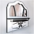 Elegant Mirror Console Set 3D model small image 2