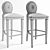 Elegant Bar Chair: Angelo Cappellini 6310SB 3D model small image 2