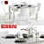 Modern Italian Dining Set: Scavolini Aire & Kuadra 3D model small image 1