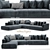 Elegant Frigerio Salotti Sofa 3D model small image 1