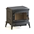 Bradford Invicta: Solid Fuel Stove 3D model small image 1