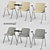 Flexible Seating Solution: Emmegi Cavea Chairs 3D model small image 1