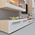 Modern Living Lumio: Elegant White Gloss Furniture Set 3D model small image 2