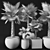Washingtonia Palm Tree Set. 3D model small image 3