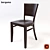 Elegant Bergamo Restaurant Chair 3D model small image 1